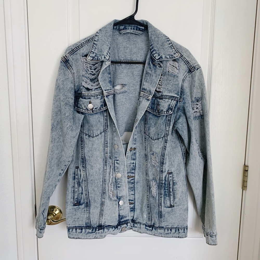 Ripped Denim Jacket